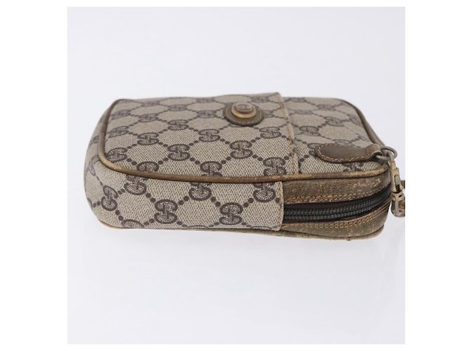 Borsa a tracolla GUCCI GG Supreme PVC Beige Gold 001 23 151 Auth 202680 D'oro - vista 4