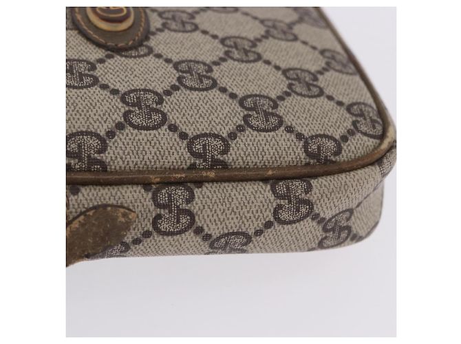 Borsa a tracolla GUCCI GG Supreme PVC Beige Gold 001 23 151 Auth 202680 D'oro - vista 7