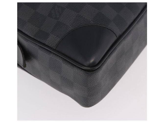 LOUIS VUITTON Damier Grafitte Porte Documents Voyage Bag N41125 LV Auth 189727 Damier ebene - Ansicht 10