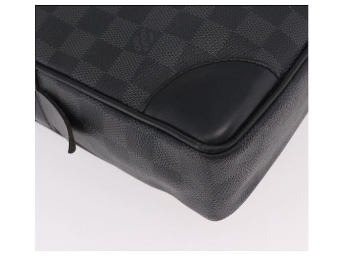 LOUIS VUITTON Damier Grafitte Porte Documents Voyage Bag N41125 LV Auth 189727 Damier ebene - Ansicht 12