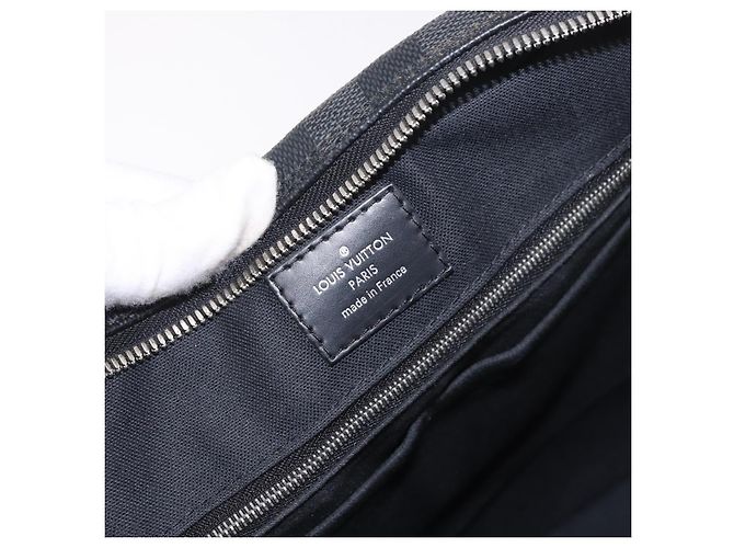 LOUIS VUITTON Damier Grafitte Porte Documents Voyage Bag N41125 LV Auth 189727 Damier ebene - Ansicht 17