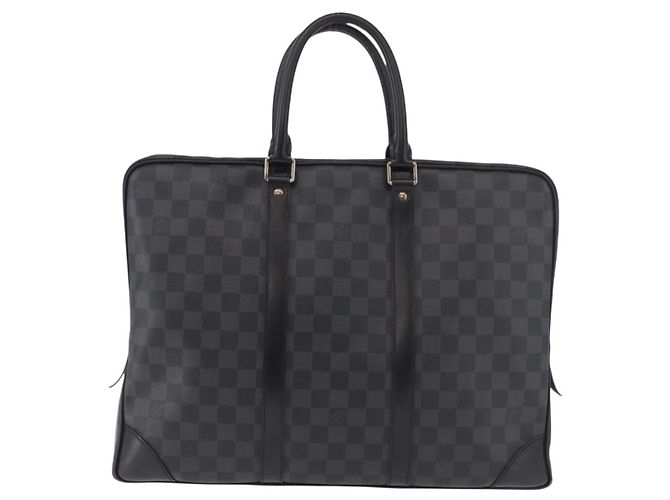 LOUIS VUITTON Damier Grafitte Porte Documents Voyage Bag N41125 LV Auth 189727 Damier ebene - Ansicht 2