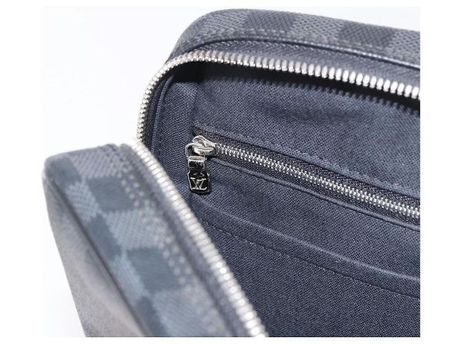 LOUIS VUITTON Damier Grafitte Porte Documents Voyage Bag N41125 LV Auth 189727 Damier ebene - Ansicht 21