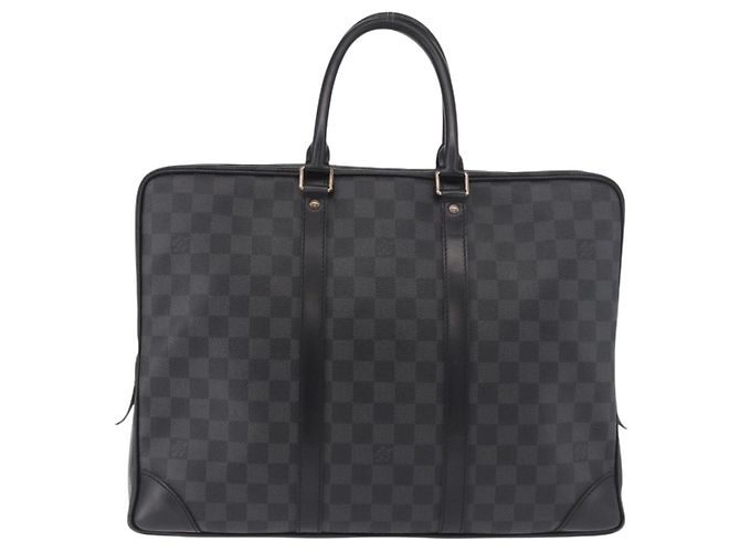 LOUIS VUITTON Damier Grafitte Porte Documents Voyage Bag N41125 LV Auth 189727 Damier ebene - Ansicht 3