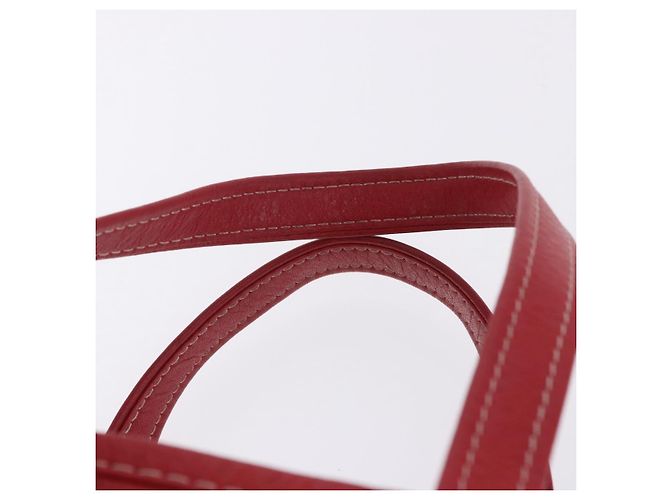 Borsa a mano BALENCIAGA Bazaar Shopper in pelle 2way Rossa Argento 443096 Auth 200727A Rosso - vista 11