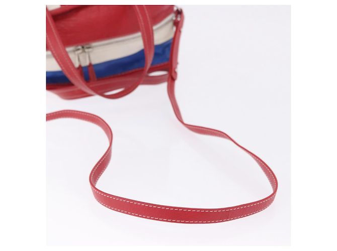 Borsa a mano BALENCIAGA Bazaar Shopper in pelle 2way Rossa Argento 443096 Auth 200727A Rosso - vista 12