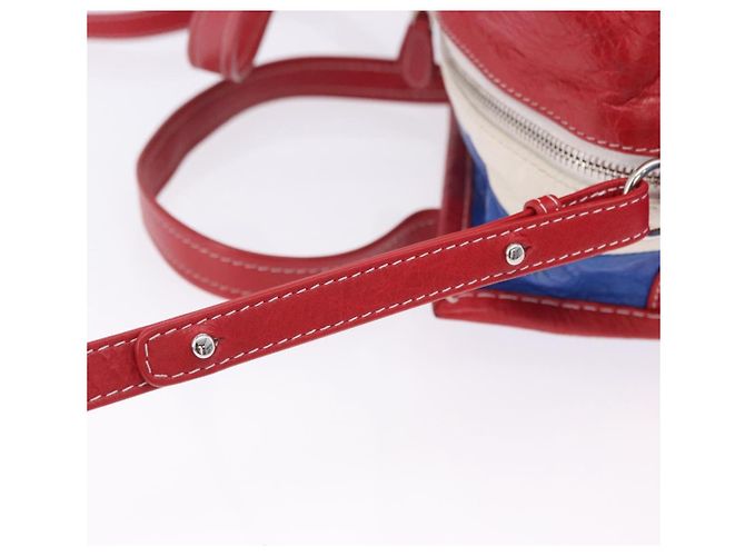 Borsa a mano BALENCIAGA Bazaar Shopper in pelle 2way Rossa Argento 443096 Auth 200727A Rosso - vista 15