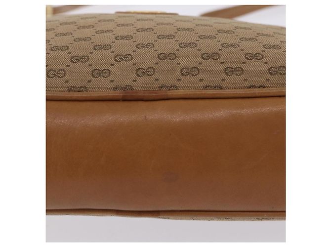 Bolso de hombro GUCCI de lona Micro GG Beige y dorado 001 261 1055 Auth 203357 - vista 13