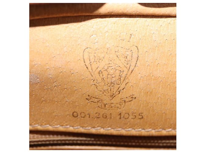 Bolso de hombro GUCCI de lona Micro GG Beige y dorado 001 261 1055 Auth 203357 - vista 22