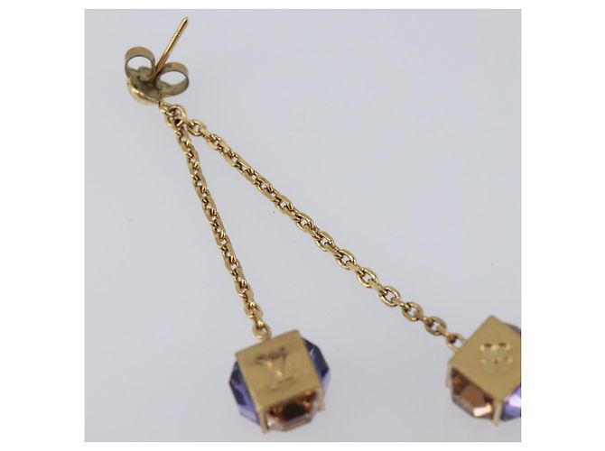 LOUIS VUITTON Pandan Gambling Pierce Metal Gold M66059 LV Auth 203318 D'oro - vista 10