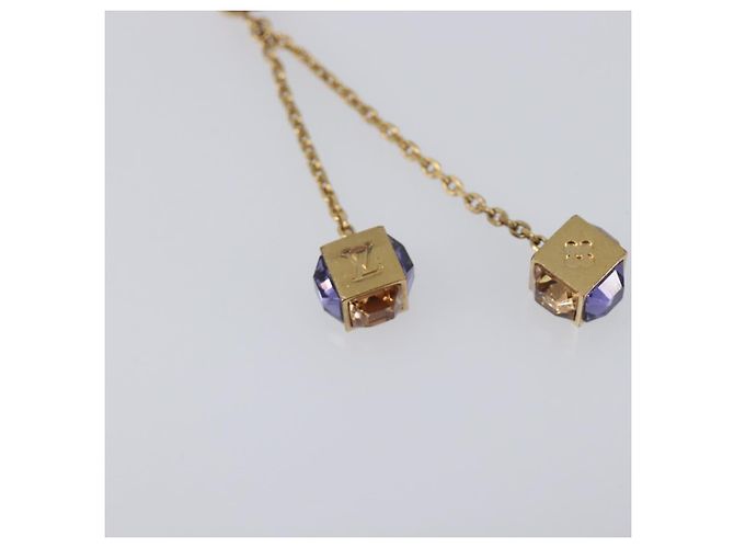 LOUIS VUITTON Pandan Gambling Pierce Metal Gold M66059 LV Auth 203318 D'oro - vista 11