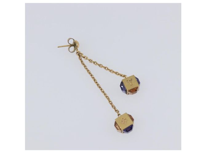 LOUIS VUITTON Pandan Gambling Pierce Metal Gold M66059 LV Auth 203318 D'oro - vista 13