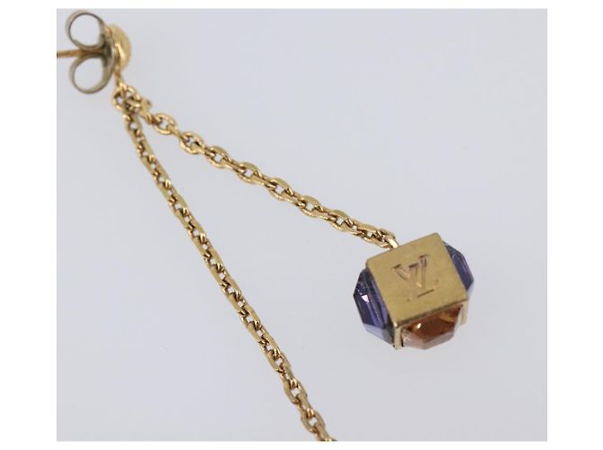 LOUIS VUITTON Pandan Gambling Pierce Metal Gold M66059 LV Auth 203318 D'oro - vista 16