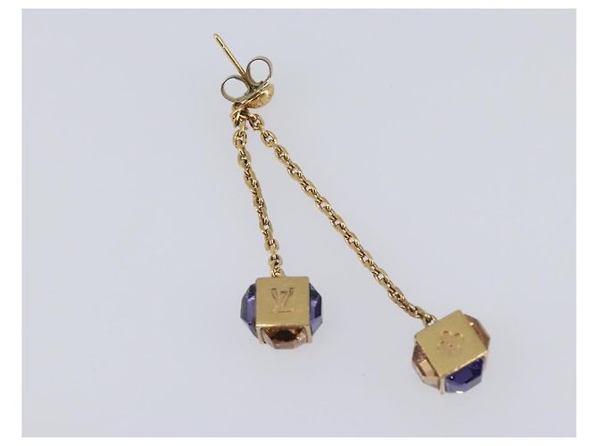 LOUIS VUITTON Pandan Gambling Pierce Metal Gold M66059 LV Auth 203318 D'oro - vista 19