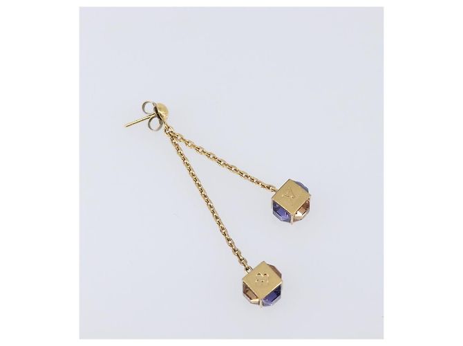 LOUIS VUITTON Pandan Gambling Pierce Metal Gold M66059 LV Auth 203318 D'oro - vista 2