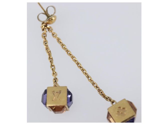 LOUIS VUITTON Pandan Gambling Pierce Metal Gold M66059 LV Auth 203318 D'oro - vista 22