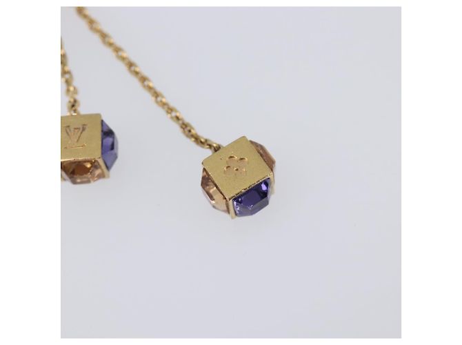 LOUIS VUITTON Pandan Gambling Pierce Metal Gold M66059 LV Auth 203318 D'oro - vista 24