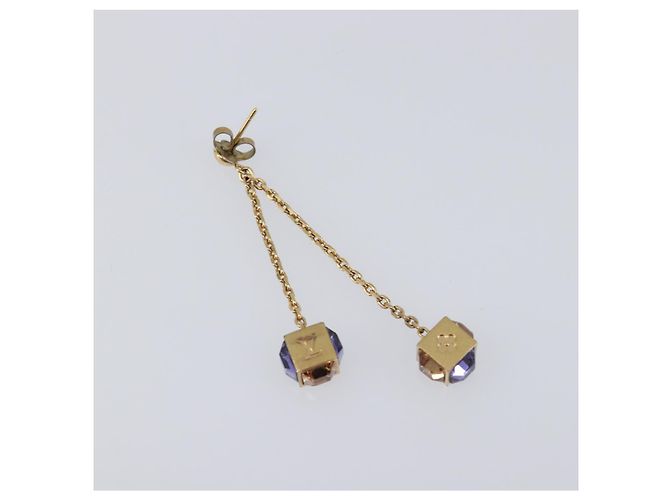 LOUIS VUITTON Pandan Gambling Pierce Metal Gold M66059 LV Auth 203318 D'oro - vista 7