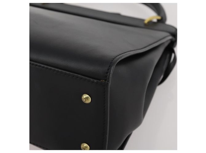 Borsa GUCCI in pelle nera e oro 101676 Auth am12616V Nero D'oro - vista 13