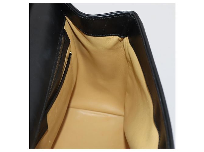 Borsa GUCCI in pelle nera e oro 101676 Auth am12616V Nero D'oro - vista 19