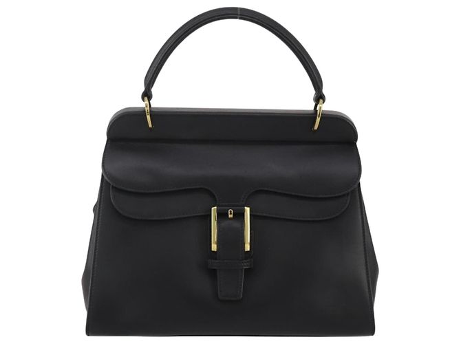 Borsa GUCCI in pelle nera e oro 101676 Auth am12616V Nero D'oro - vista 2