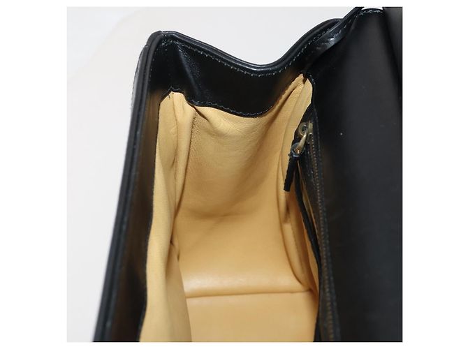 Borsa GUCCI in pelle nera e oro 101676 Auth am12616V Nero D'oro - vista 20