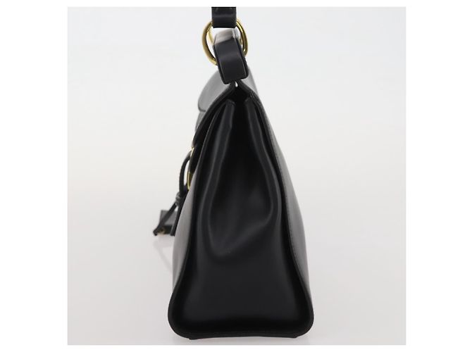 Borsa GUCCI in pelle nera e oro 101676 Auth am12616V Nero D'oro - vista 4
