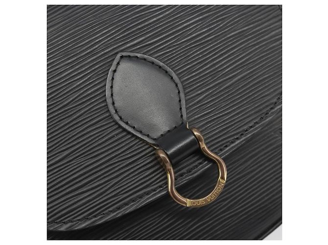 Borsa a tracolla LOUIS VUITTON Epi Saint Cloud PM Nero M52212 LV Auth 185722 - vista 18