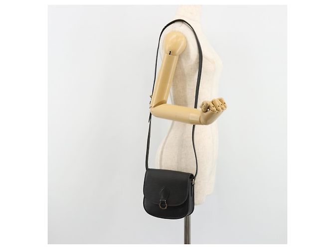 Borsa a tracolla LOUIS VUITTON Epi Saint Cloud PM Nero M52212 LV Auth 185722 - vista 28