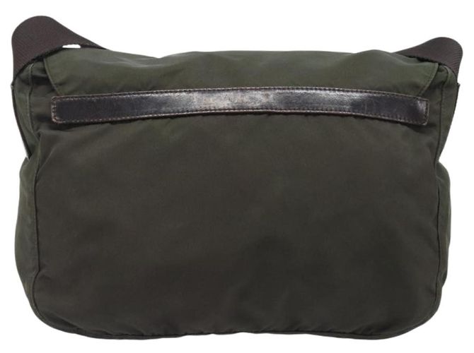 PRADA Schultertasche Nylon Khaki Silver Auth mr2887 Silber - Ansicht 3