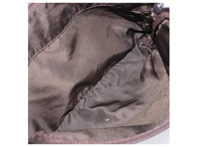 PRADA Schultertasche Nylon Khaki Silver Auth mr2887 Silber - Ansicht 30