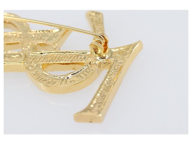Autre Marque Spilla SAINT LAURENT Metallo Tono Oro Auth ar14262M - vista 13
