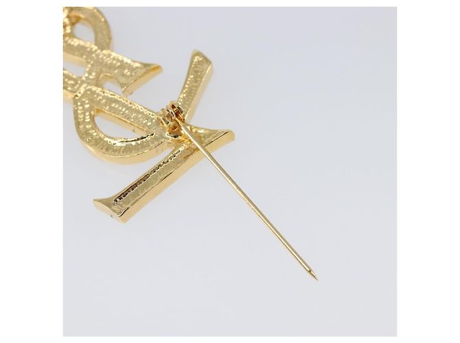 Autre Marque Spilla SAINT LAURENT Metallo Tono Oro Auth ar14262M - vista 14