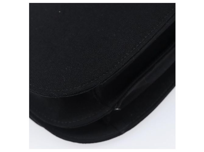 Bolsa de Ombro PRADA com Corrente de Plástico em Algodão Preto Auth 204708V - vista 13