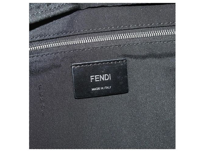 FENDI Bugseye Body Bag aus Leder Schwarz Silber 7VA434 Auth 204881M - Ansicht 20