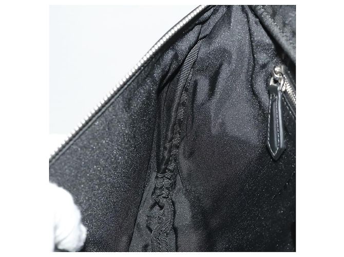 FENDI Bugseye Body Bag aus Leder Schwarz Silber 7VA434 Auth 204881M - Ansicht 24