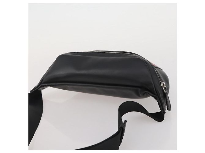 FENDI Bugseye Body Bag aus Leder Schwarz Silber 7VA434 Auth 204881M - Ansicht 6