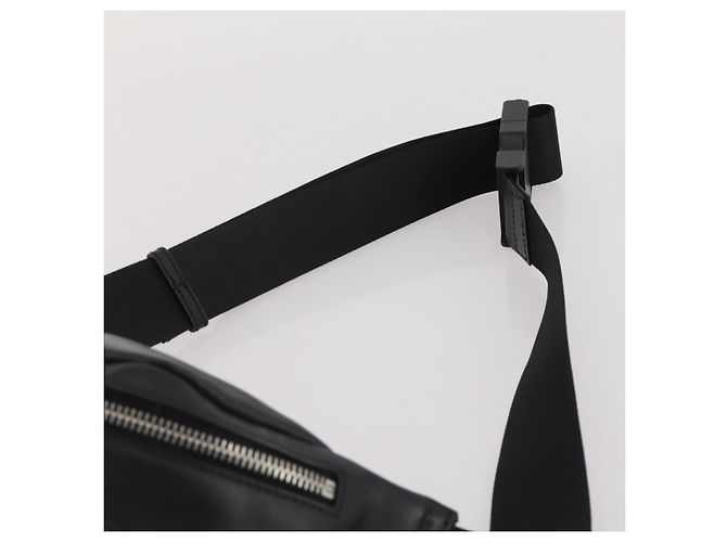 FENDI Bugseye Body Bag aus Leder Schwarz Silber 7VA434 Auth 204881M - Ansicht 8