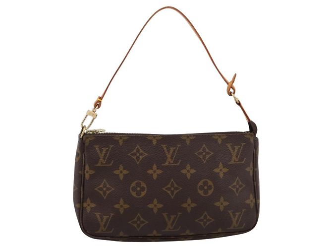 LOUIS VUITTON Monogram Pochette Accessoires Pouch M51980 LV Auth 204585V Monogramma - vista 13