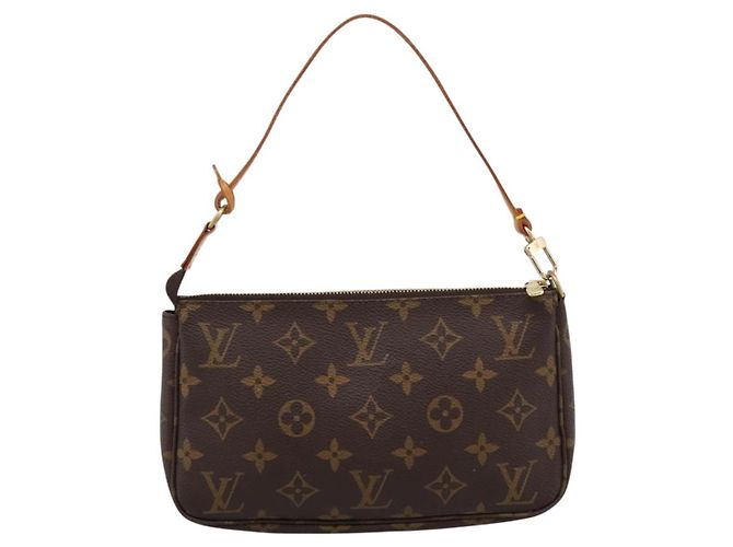 LOUIS VUITTON Monogram Pochette Accessoires Pouch M51980 LV Auth 204585V Monogramma - vista 2