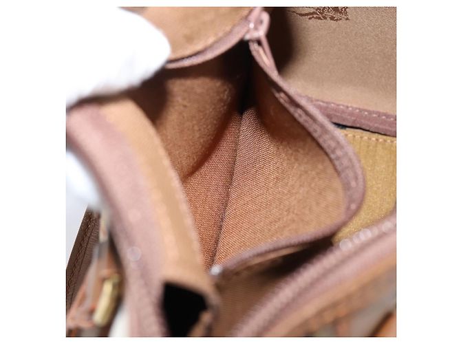 Borsa a mano Burberrys Nova Check Canvas 2way Beige Gold Auth 204251 D'oro - vista 21