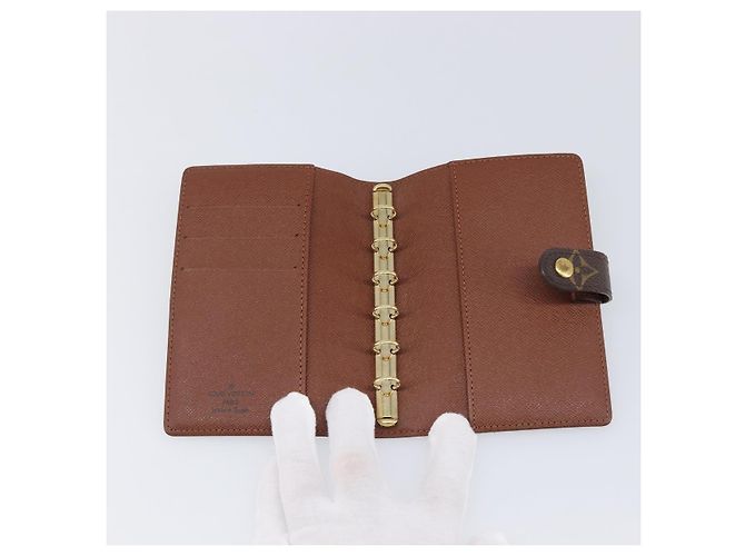 LOUIS VUITTON Monogram Agenda PM Day Planner Cover R20005 LV Auth BA15498 Monograma - vista 13