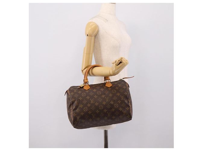LOUIS VUITTON Monogram Speedy 30 Hand Bag M41526 LV Auth 203902A Monogramma - vista 22