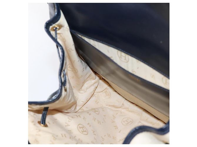 Hermès Borsa a tracolla HERMES Canvas Beige Gold Auth 204766 D'oro - vista 18