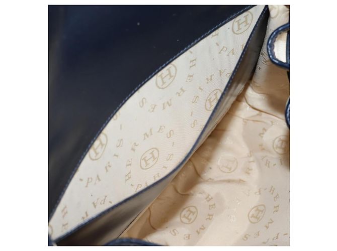 Hermès Borsa a tracolla HERMES Canvas Beige Gold Auth 204766 D'oro - vista 19