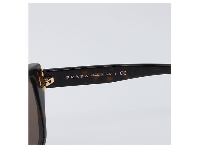 PRADA Sunglasses Plastic Black Gold Tone Auth BA15566V - view 10
