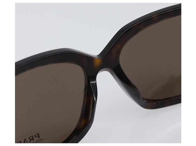 PRADA Sunglasses Plastic Black Gold Tone Auth BA15566V - view 12