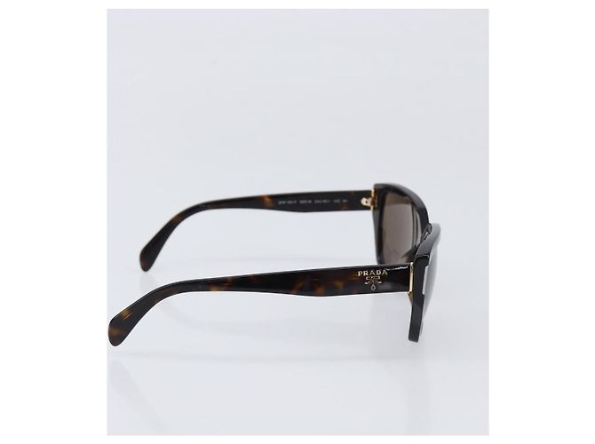 PRADA Sunglasses Plastic Black Gold Tone Auth BA15566V - view 5