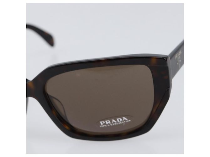 PRADA Sunglasses Plastic Black Gold Tone Auth BA15566V - view 7