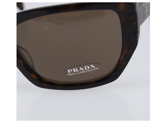 PRADA Sunglasses Plastic Black Gold Tone Auth BA15566V - view 8